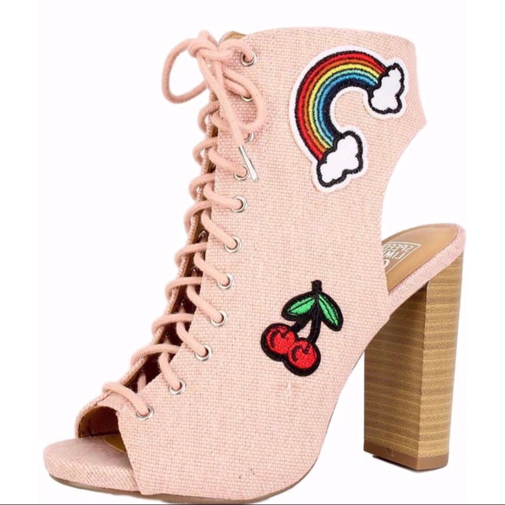Patch Work Heels. 🌈🍒